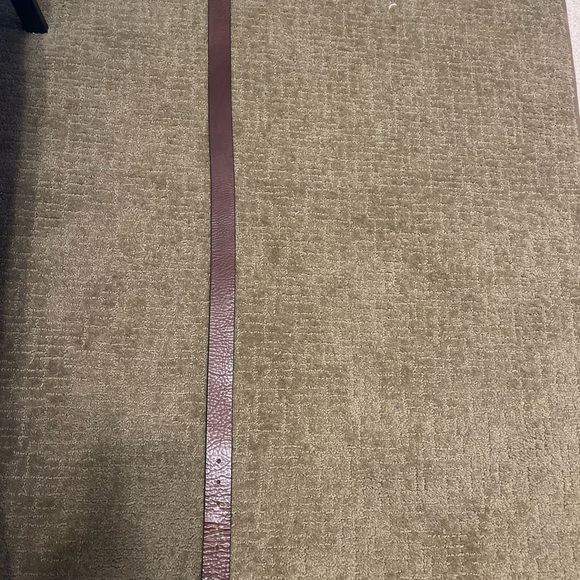 Fossil Brown Leather Belt with Silver Buckle size 42 - Picture 5 of 7